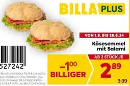 Billa Käsesemmel mit Salami Angebot