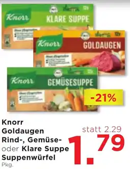 Unimarkt Knorr Goldaugen Rind-, Gemüse- oder Klare Suppe Suppenwürfel Angebot