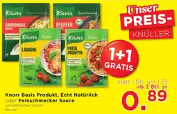 Unimarkt Knorr Basis Produkt, Echt Natürlich oder Feinschmecker Sauce Angebot