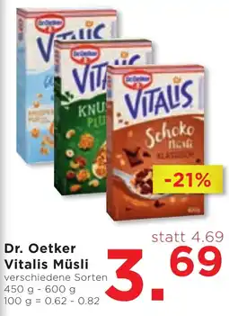 Unimarkt Dr. Oetker Vitalis Müsli Angebot