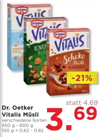 Unimarkt Dr. Oetker Vitalis Müsli Angebot