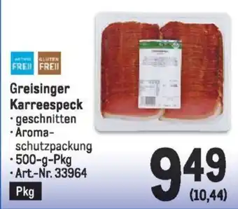 Metro Greisinger Karreespeck Angebot