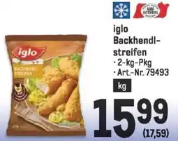 Metro iglo Backhendl- streifen Angebot