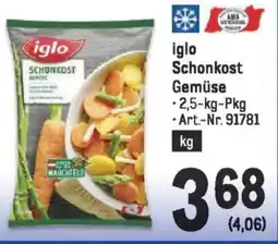 Metro iglo Schonkost Gemuse Angebot
