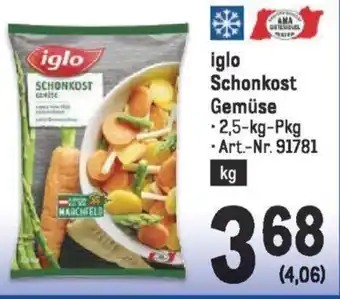 Metro iglo Schonkost Gemuse Angebot