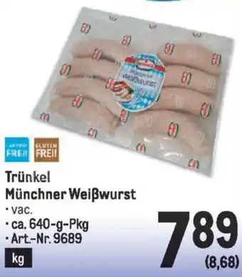 Metro Trünkel Münchner Weißwurst Angebot