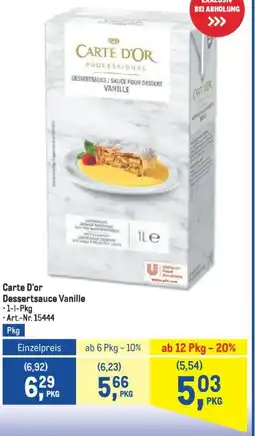 Metro Carte D'or Dessertsauce Vanille Angebot