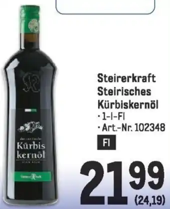 Metro Steirerkraft Steirisches Kürbiskernöl Angebot