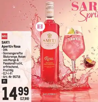 Metro SARTI Aperitiv Rosa Angebot