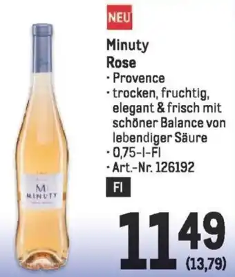 Metro Minuty Rose Angebot