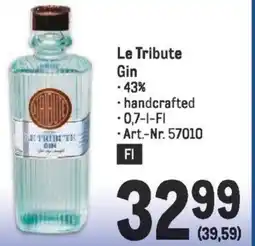 Metro Le Tribute Gin Angebot