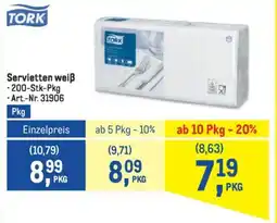Metro Servietten weiß Angebot