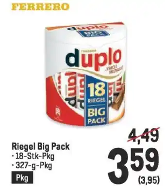 Metro Riegel Big Pack Angebot