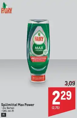 Metro Spülmittel Max Power Angebot