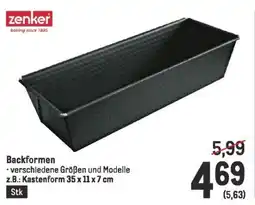 Metro Backformen Angebot