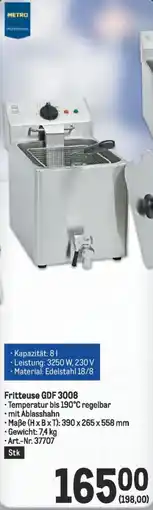 Metro Fritteuse GDF 3008 Angebot
