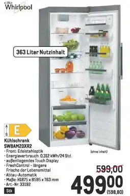 Metro Kühlschrank SW8AM2DXR2 Angebot