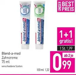 Sutterlüty Blend-a-med Zahncreme Angebot