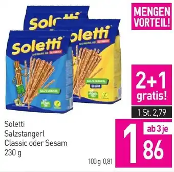 Sutterlüty Soletti Salzstangerl Classic oder Sesam Angebot