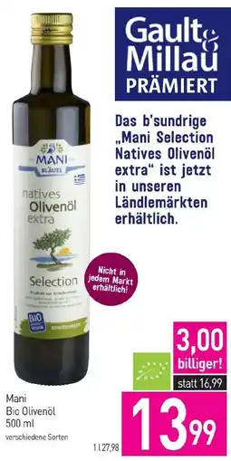 Sutterlüty Mani Bio Olivenöl Angebot