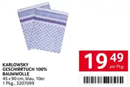 Transgourmet Karlowsky geschirrtuch baumwolle Angebot
