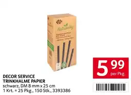 Transgourmet Decor services trinkhalme papier Angebot