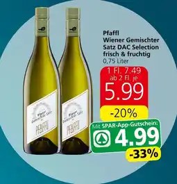 Spar Pfaffl Wiener Gemischter Satz DAC Selection frisch & fruchtig Angebot