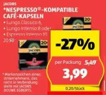 Hofer Nespresso kompatible cafe kapseln Angebot