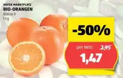 Hofer Bio orangen Angebot