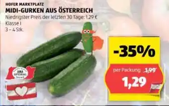 Hofer Midi gurken aus osterreich Angebot