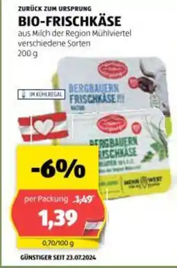 Hofer Bio frischkase Angebot