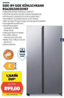 Hofer Side by side Kuhlschrank Angebot