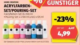Hofer Acrylfarben set pouring set Angebot