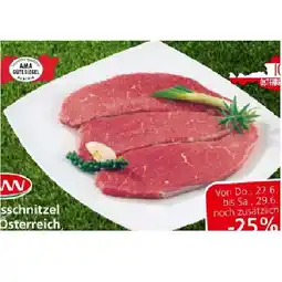 Eurospar TANN Rindsschnitzel aus Österreich EUROSPAR 1 Kilogramm Angebot