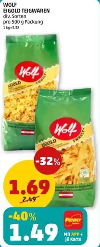 PENNY Wolf eigold teigwaren Angebot