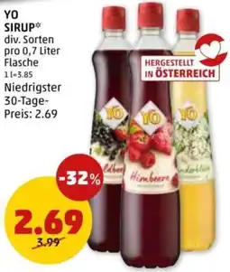 PENNY Yo sirup Angebot