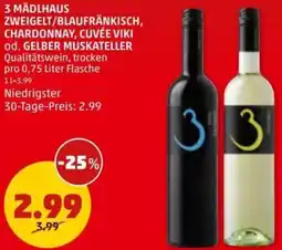PENNY 3 mädlhaus zweigelt/blaufränkisch, chardonnay, cuvée viki od. gelber muskateller Angebot