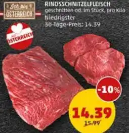 PENNY Rindsschnitzelfleisch Angebot