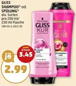 PENNY Gliss shampoo od. spülung Angebot