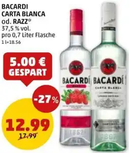 PENNY Bacardi carta blanca od. razz Angebot
