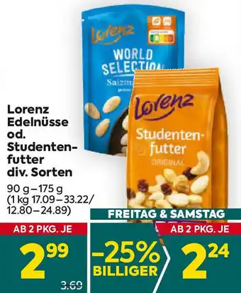 Billa Lorenz Edelnüsse od. Studenten- futter Angebot