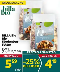 Billa Billa bio bio- studenten- futter Angebot