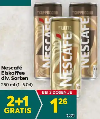 Billa Nescafé eiskaffee Angebot