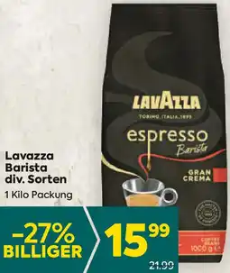 Billa Lavazza barista Angebot