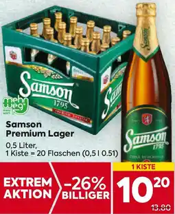 Billa Samson premium lager Angebot