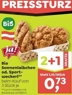 ADEG Bio Sonnenlaibchen od. Sport- weckerl Angebot