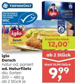 ADEG iglo Dorsch od. Naturfilets Angebot