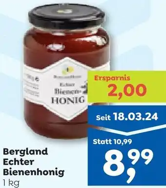 ADEG Bergland Echter Bienenhonig Angebot