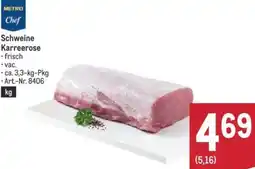 Metro Schweine karreerose Angebot
