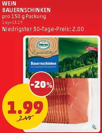 PENNY Wein bauernschinken Angebot